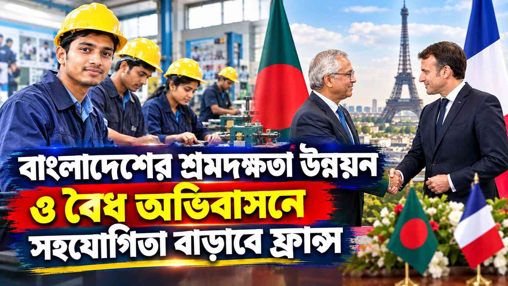 বাংলাদেশের শ্রমদক্ষতা উন্নয়ন ও বৈধ অভিবাসনে সহযোগিতা বাড়াবে ফ্রান্স